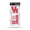 Houston Cougars Double Up Die Cut Decal Set