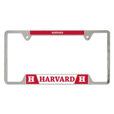 Harvard Crimson Metal Chrome License Plate Frame