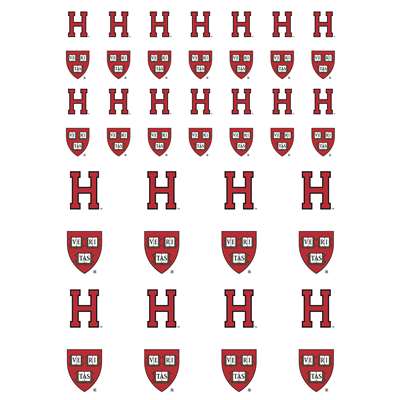Harvard Crimson Small Sticker Sheet - 2 Sheets