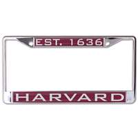 Harvard Crimson Metal Inlaid License Plate Frame
