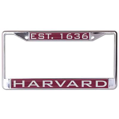 Harvard Crimson Metal Inlaid License Plate Frame