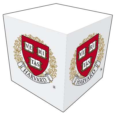 Harvard Crimson Sticky Note Memo Cube - 550 Sheets