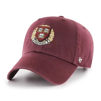 Harvard Crimson 47 Brand Clean Up Adjustable Hat - Maroon