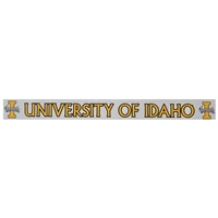 Idaho Vandals Decal Strip - University of Idaho with Logos - Colored