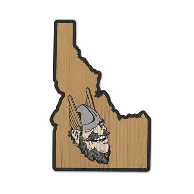 Idaho Vandals Home State Wood Sign