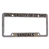 Idaho Vandals Chrome Plastic License Plate Frame