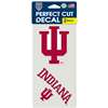 Indiana Hoosiers Perfect Cut Decal 4" x 4" - Set of 2