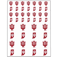 Indiana Hoosiers Small Sticker Sheet - 2 Sheets