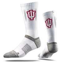 Indiana Hoosiers Strideline Premium Crew Sock - White