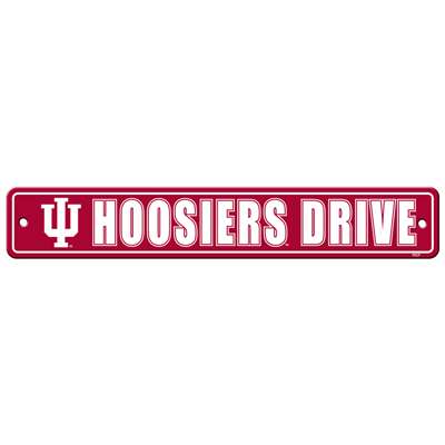 Indiana Hoosiers Plastic Street Sign