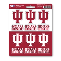 Indiana Hoosiers Mini Decals - 12 Pack