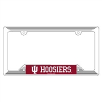 Officially licensed License Plate Frame that are usable as a fan decoration on the outside of a standard car license plate, front or back. The frame is molded in durable plastic and is designed around the California standards for tab and sticker clearance