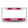 Indiana Hoosiers White Plastic License Plate Frame