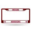 Indiana Hoosiers Team Color Chrome License Plate Frame