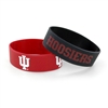 Indiana Hoosiers Wide Rubber Wristband - 2 Pack