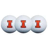 Illinois Fighting Illini Team Effort Golf Balls 3 Pack