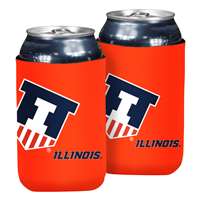 Illinois Fighting Illini Oversized Logo Flat Coozie