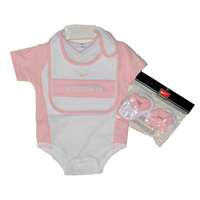 Wisconsin College Baby Set - Nike - Pink