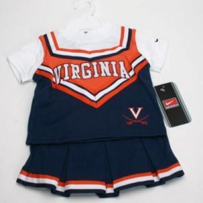 Virginia Toddler 2-piece Short Sleeve Cheerleader Outfit By Nike