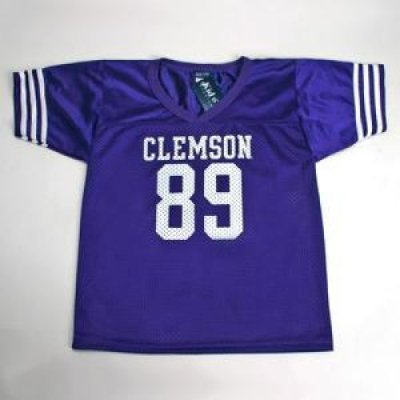 Clemson #89 Youth Football Jersey - Purple