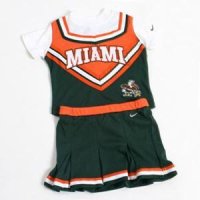 Miami Toddler 2-piece Long Sleeve Cheerleader Outfit By Nike New!