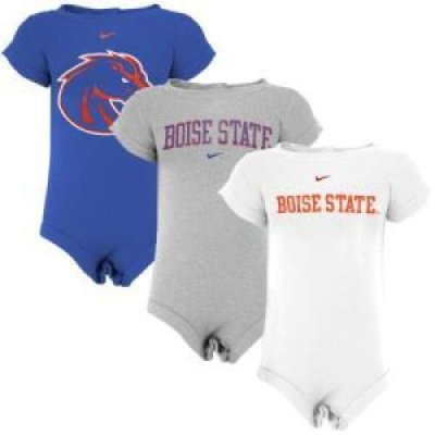 Boise State Nike Infant 3-pack Creeper Set
