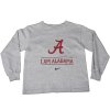Alabama Nike Youth I Am We Are L/s Tee - Grey