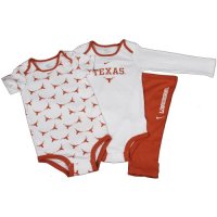 Texas Longhorns Nike Infant 3 Piece Creeper And Pant Set