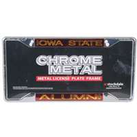 Iowa State Cyclones Metal Alumni Inlaid Acrylic License Plate Frame