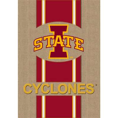 Iowa State Cyclones Burlap Flag - 28" x 44"