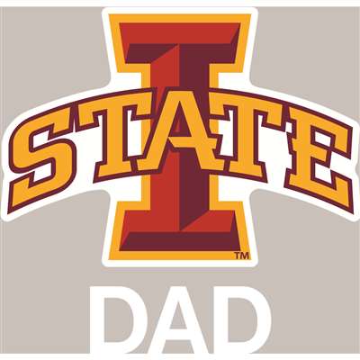 Iowa State Cyclones Transfer Decal - Dad