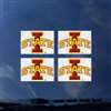 Iowa State Cyclones Transfer Decals - Set of 4
