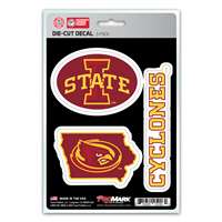 Iowa State Cyclones Decals - 3 Pack