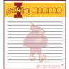 This 2 pack of memo pads features a team logo with a team color header that says Memo on each page. The body of the pad has lines and has a team logo in the background. Each pad contains 50 pages. (2 pack of 50each). Measures 4.5 inches wide by 5 inches t