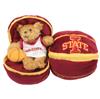 Iowa State Cyclones Stuffed Bear in a Ball - Basketball