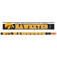 Iowa Hawkeyes Pencil - 6-pack