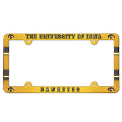 Iowa Hawkeyes Plastic License Plate Frame