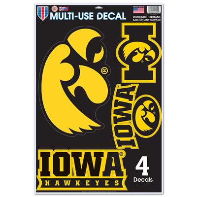 Iowa Hawkeyes Multi-Use Decal Set - 11" x 17"