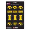 Iowa Hawkeyes Mini Decals - 12 Pack