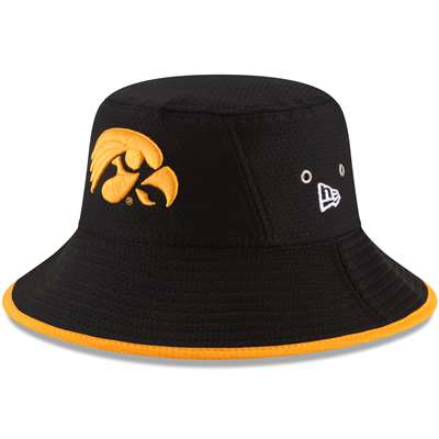 Iowa Hawkeyes New Era Hex Bucket Hat - Black