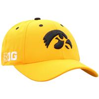 Iowa Hawkeyes Top of the World Triple Conference Adjustable Hat - Yellow