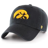 Iowa Hawkeyes 47 Brand Clean Up Adjustable Hat - Black