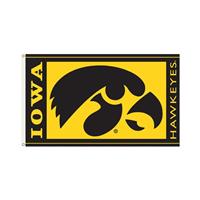 Iowa Hawkeyes 3' x 5' Flag - Yellow