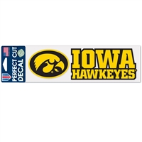 Iowa Hawkeyes Perfect-Cut Decal - 3" x 10"