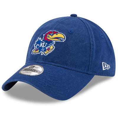 Kansas Jayhawks Youth New Era 9Twenty Core Adjustable Hat