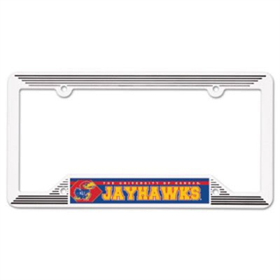 Kansas Jayhawks License Plate Frame - Plastic