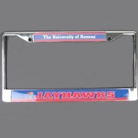Kansas Jayhawks License Plate Frame - Metal