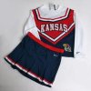 Kansas Jayhawks Toddler 2-piece Short Sleeve Cheerleader Outfit By Nike