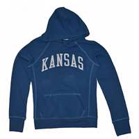 Kansas Jayhawks Hooded Sweatshirts - Ladies Hoody By League - Regatta Blue