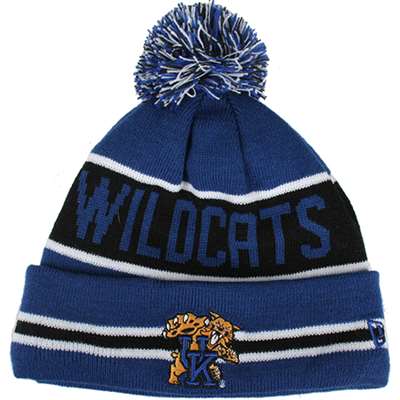 Kentucky Wildcats New Era The Coach Pom Knit Beanie